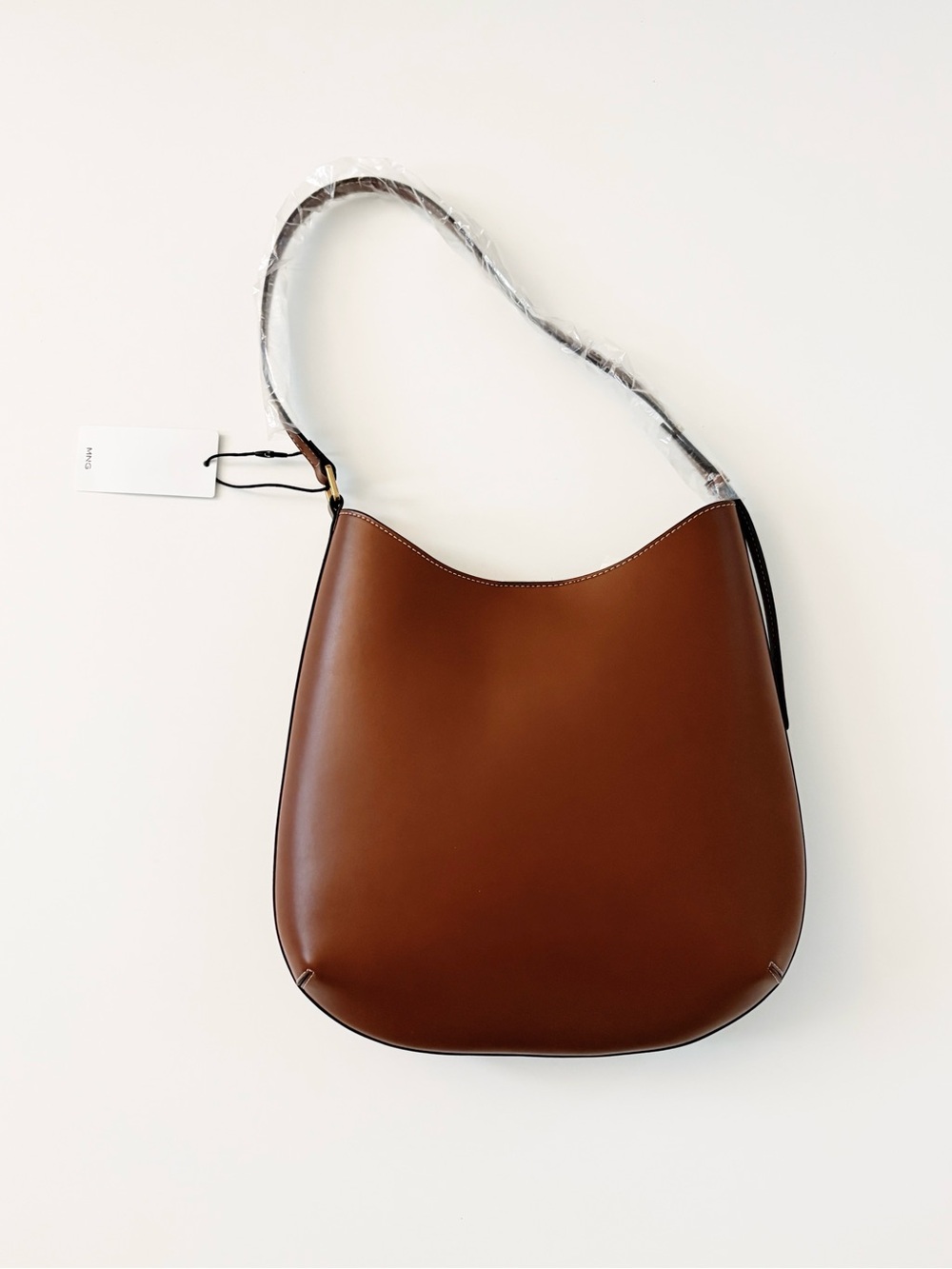 Mango Large Oval Shoulder Bag in Brown - Picture 10 of 11